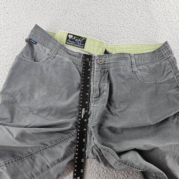 Kuhl‎ Pants Womens 14 Gray Cropped Capri Stretch Outdoor Hiking Nylon Blend - Picture 12 of 16